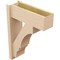 Ekena Millwork 8-in W x 22-in D x 30-in H Balboa Block Rough Cedar Woodgrain TimberThane Outlooker, Primed Tan OUTUR080X22X30BOA44RCPR - alternate 2